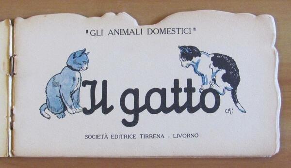 IL GATTO - Coll. ANIMALI DOMESTICI, 1941 - ill. ROMANELLI