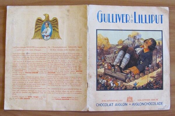 GULLIVER A LILLIPUT - Album CHOCOLAT AIGLON, 1940 ca. con …