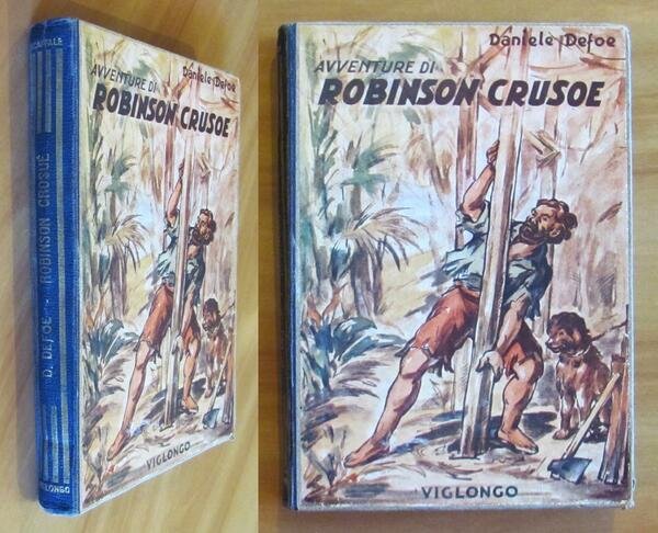 AVVENTURE DI ROBINSON CRUSOE - 1951 con ill. d POCOK …