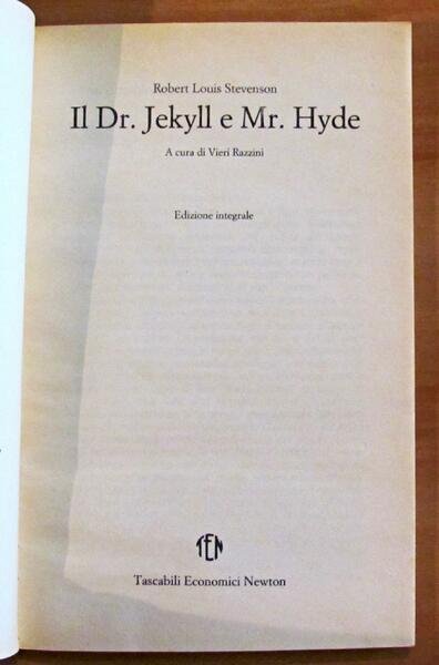 IL DR. JEKYLL E MR. HYDE