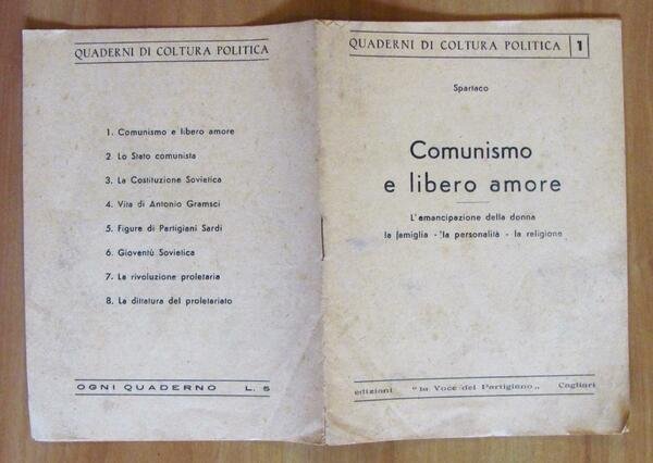 Quaderni Coltura Politica N.1 - COMUNISMO E LIBERO AMORE