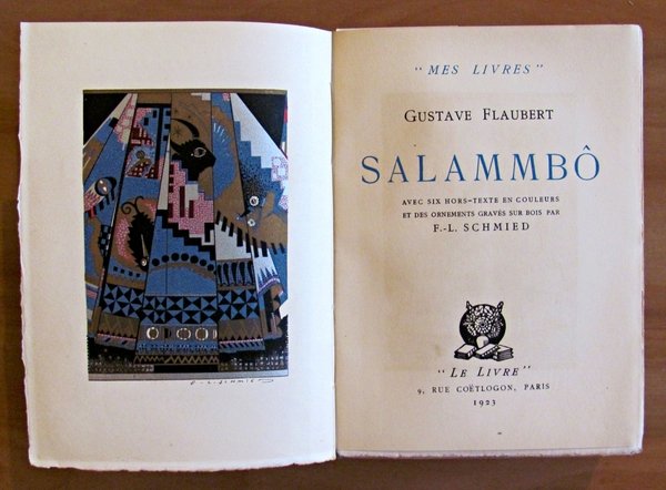 SALAMMBO - 1923 Intonso con Tiratura Limitata e tavole di …