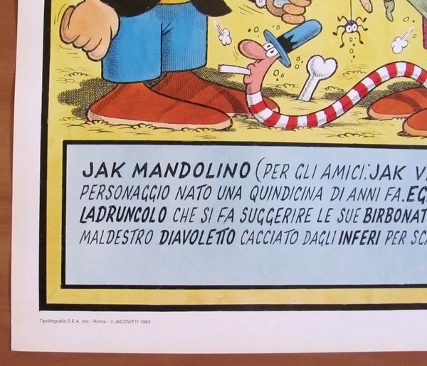 JACOVITTI - JAK MANDOLINO - 1993 - Manifesto 50x70