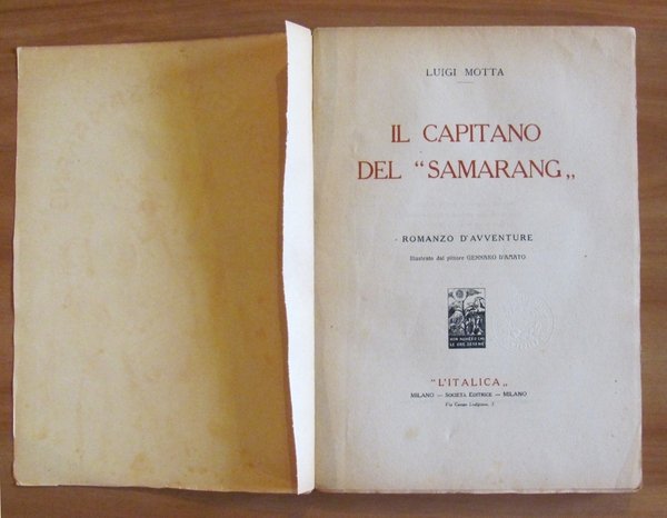 IL CAPITANO DEL SAMARANG, I ed. 1922 - ill. D'AMATO …