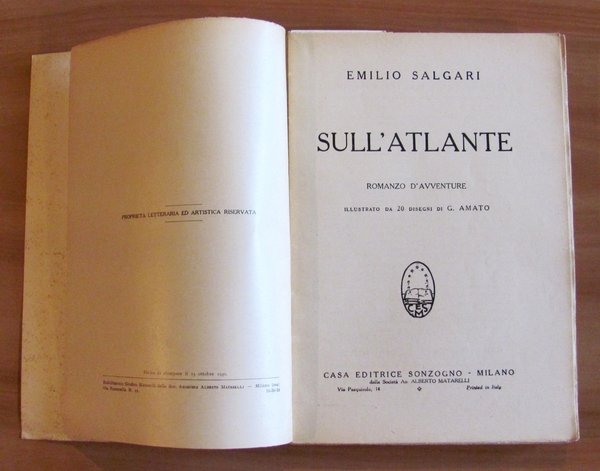 SULL'ATLANTE, 1930 - ill. D'AMATO