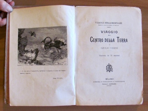 VIAGGIO AL CENTRO DELLA TERRA, 1906 - ill. ROUX