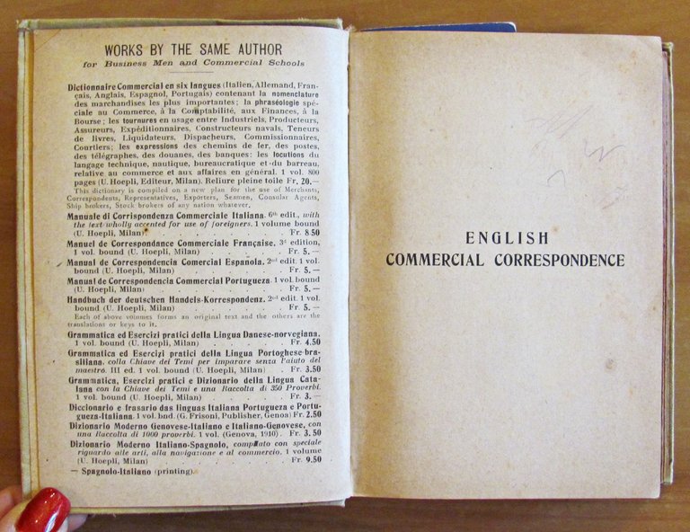 A MANUAL OF ENGLISH CORRESPONDENCE, 1919