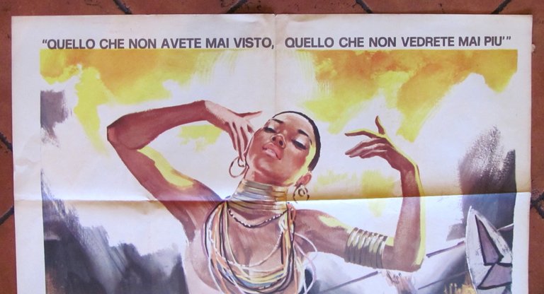 Manifesto Cinema AFRICA NUDA - AFRICA VIOLENTA - 100x140, 1974