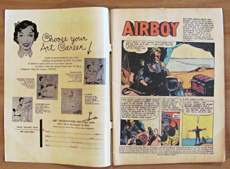 AIRBOY Comics - Vol.8 N.12 - January 1952