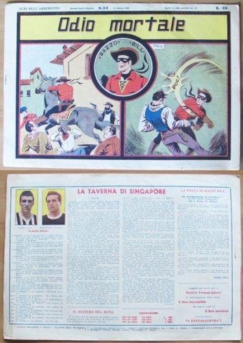 Albi Dell'ardimento N.51. Razzo Bill. Odio Mortale con Figurine Juve …
