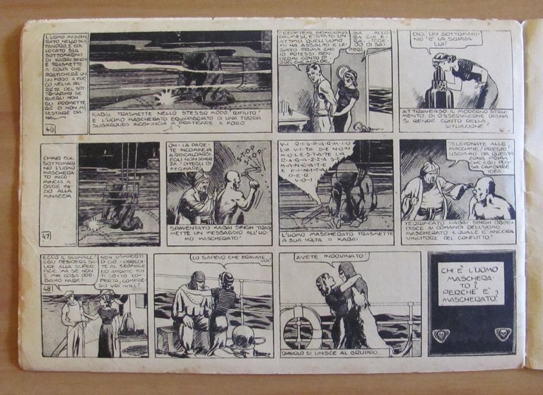 ALBI GRANDI AVVENTURE N.4, 1946 Serie UOMO MASCHERATO - Tra …