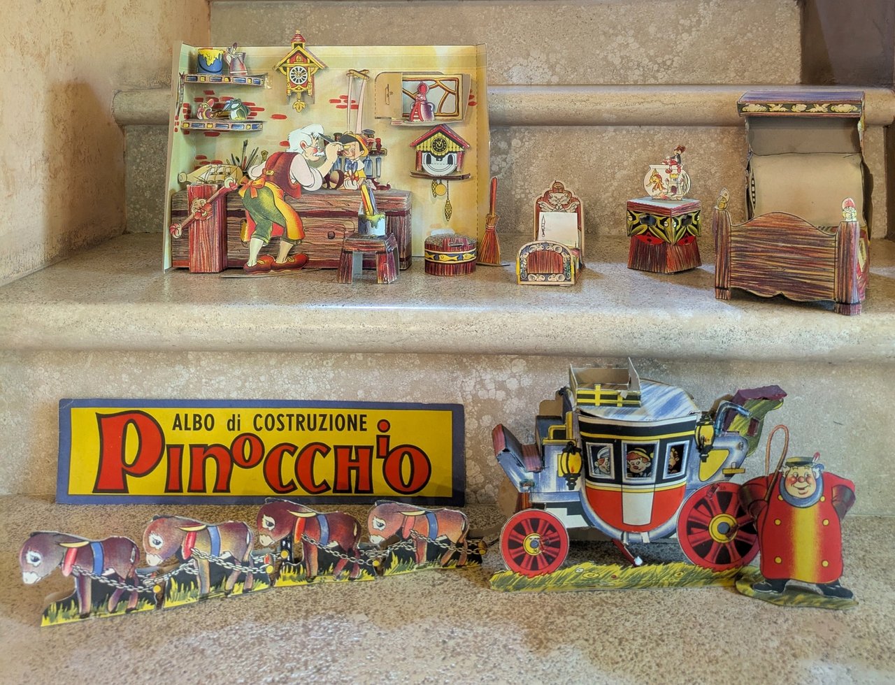 Albo di Costruzione PINOCCHIO di GALBIATI, anni '40 - Ritagliato … | Immagine principale