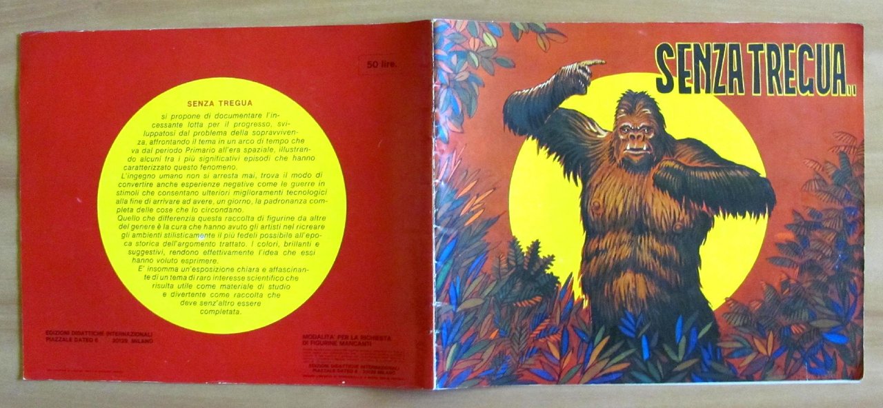 ALBUM di Figurine - SENZA TREGUA - VUOTO - Rarissimo