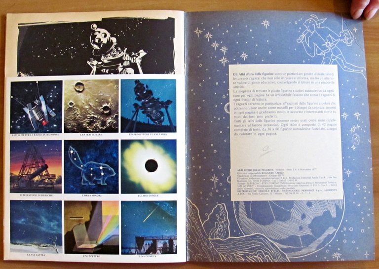 Album di Figurine STELLE E PIANETI, 1977 - COMPLETO