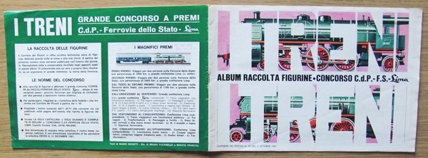 ALBUM FIGURINE - I TRENI - CONCORSO C.d.P. - F.S.- … | Immagine Gallery 1