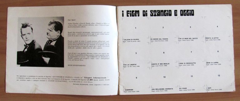 ALBUM FIGURINE LE COMICHE DI STANLIO &amp; OLLIO, 1972 - …
