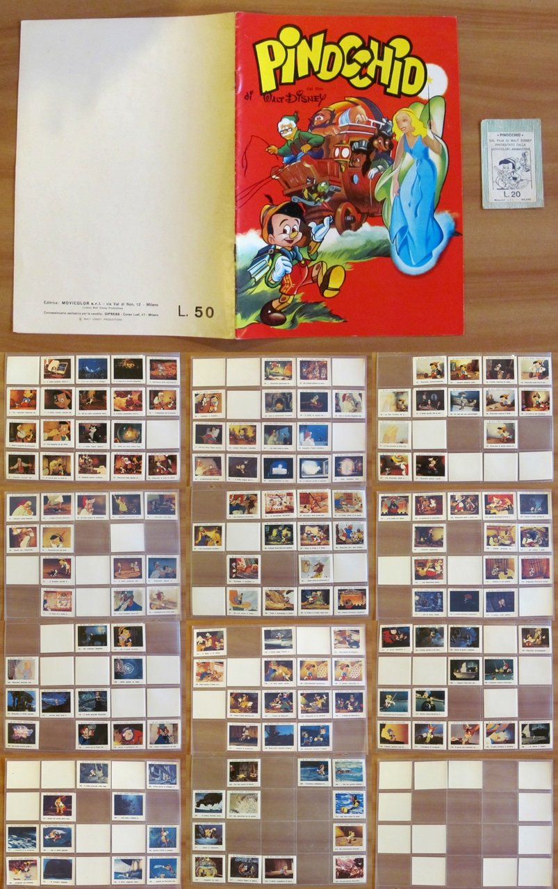 Album Figurine PINOCCHIO - Vuoto con 148 Figurine e bustina …