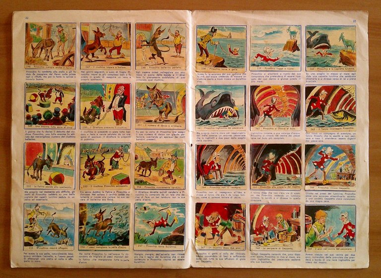 Album Figurine PINOCCHIO, 1963 ca. - ill. AGNELLO - COMPLETO