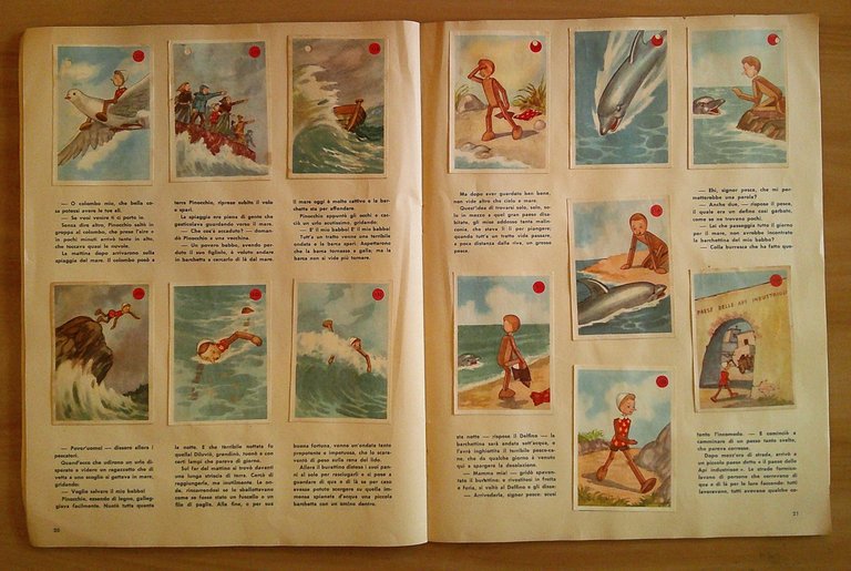 Album Figurine PINOCCHIO, anni '50 - COMPLETO