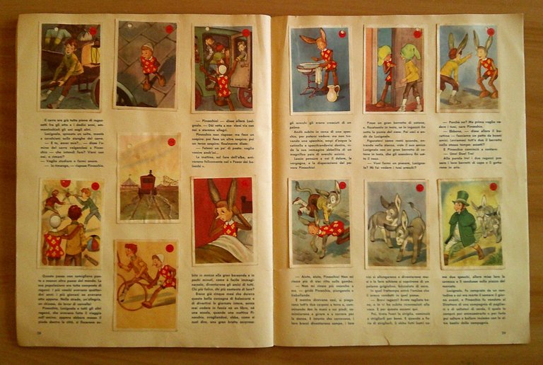 Album Figurine PINOCCHIO, anni '50 - COMPLETO