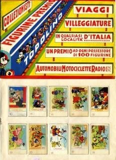 Album Figurine Premio Topolino. Elah, 1936. Presenti 96/100 Figurine. Prima …