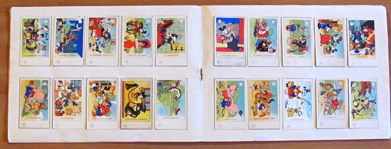 Album Figurine Premio Topolino. Elah, 1936. Presenti 96/100 Figurine. Prima …