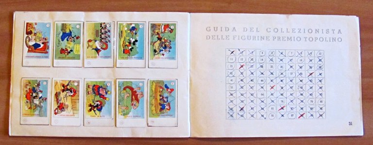Album Figurine Premio Topolino. Elah, 1936. Presenti 96/100 Figurine. Prima …