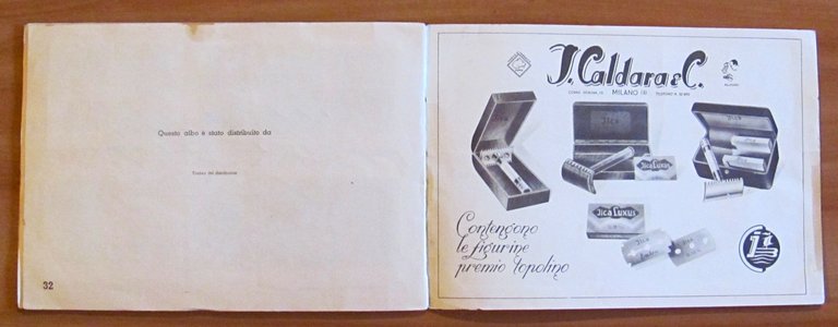Album Figurine Premio Topolino. Elah, 1936. Presenti 96/100 Figurine. Prima …