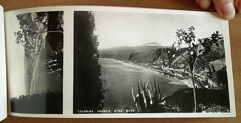 Album Fotografico Fotocelere 10 Vedutine con Cartoline TAORMINA, anni '30