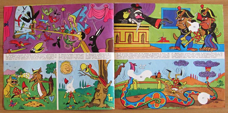 Album PINOCCHIO Raccolta di Figurine autoadesive Fustellate, 1975 (-29) | Immagine Gallery 3