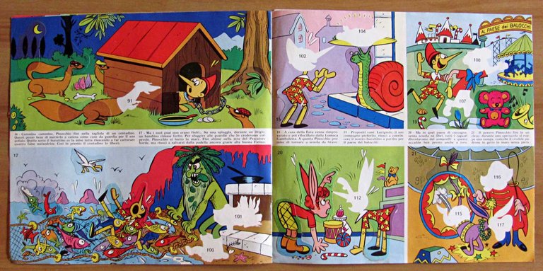 Album PINOCCHIO Raccolta di Figurine autoadesive Fustellate, 1975 (-29) | Immagine Gallery 4