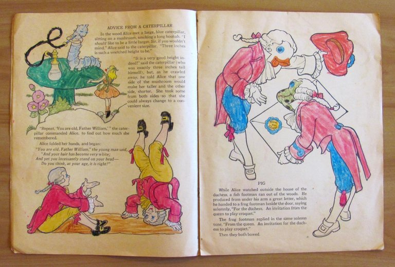 ALICE IN WONDERLAND Coloring Book, 1951