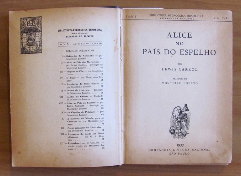 ALICE NO PAIS DO ESPELHO - Biblioteca Pedagogica Brasileira