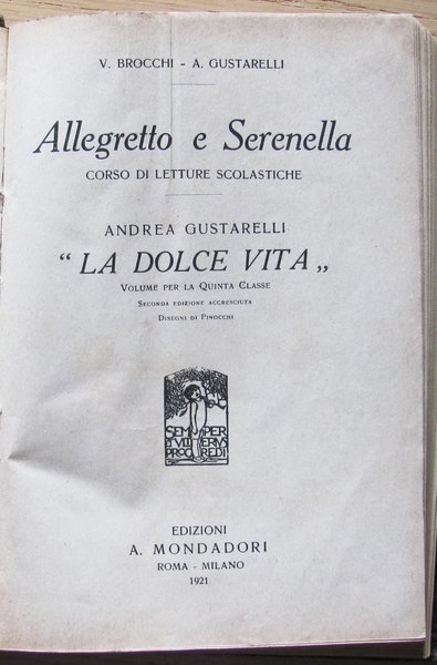 ALLEGRETTO E SERENELLA Corso di letture scolastiche - LA DOLCE …