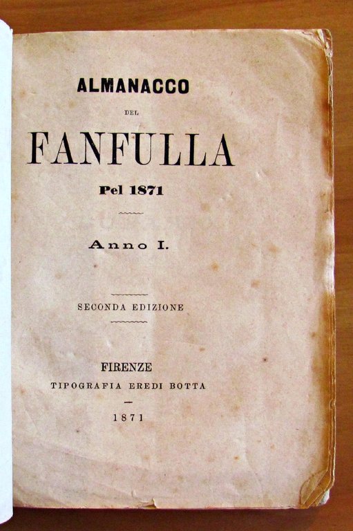 ALMANACCO DEL FANFULLA , 1871