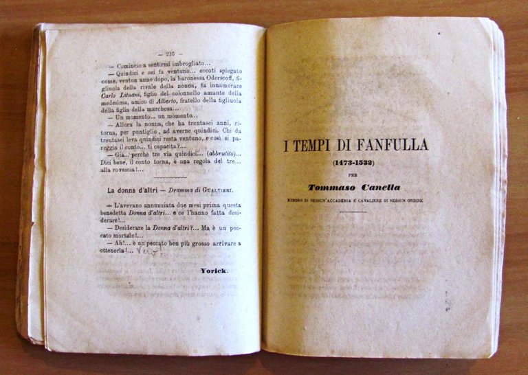 ALMANACCO DEL FANFULLA , 1871