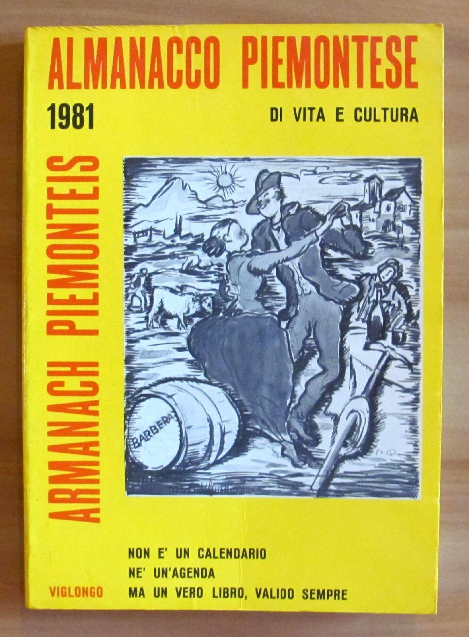 ALMANACCO PIEMONTESE di Vita e Cultura 1981 - ARMANACH PIEMONTEIS