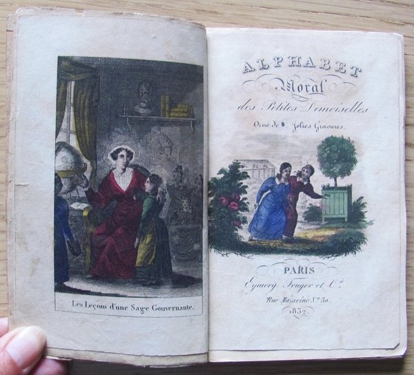 ALPHABET MORAL des Petites Demoiselles - ILLUSTRE', 1832