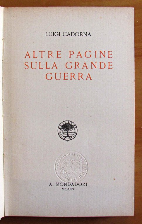 ALTRE PAGINE SULLA GRANDE GUERRA