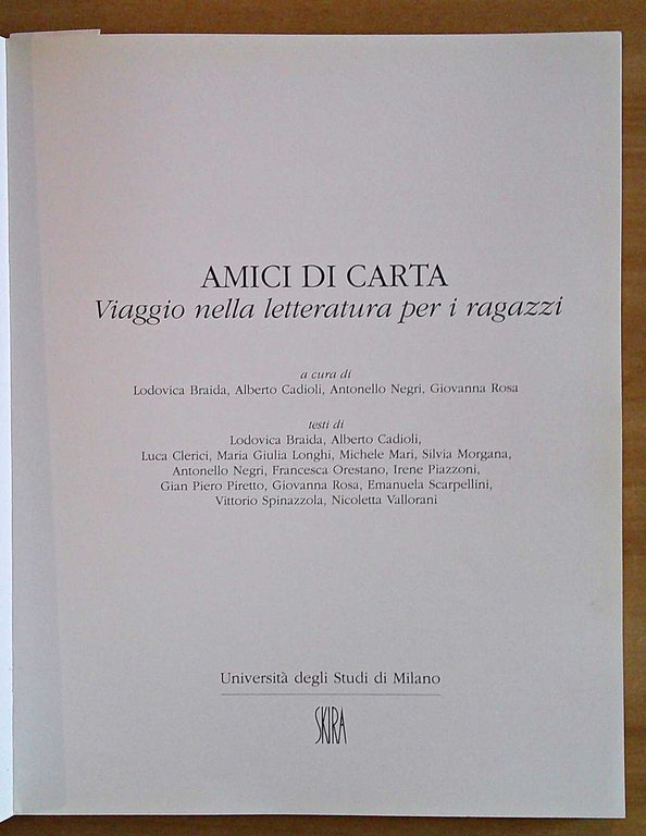 AMICI DI CARTA - Viaggio nella letteratura per i ragazzi, …