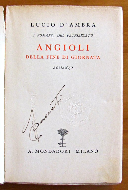 ANGIOLI - DELLA FINE DI GIORNATA