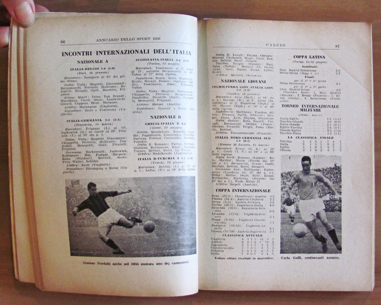 ANNUARIO DELLO SPORT 1956 - Primati - Risultati - Commenti …