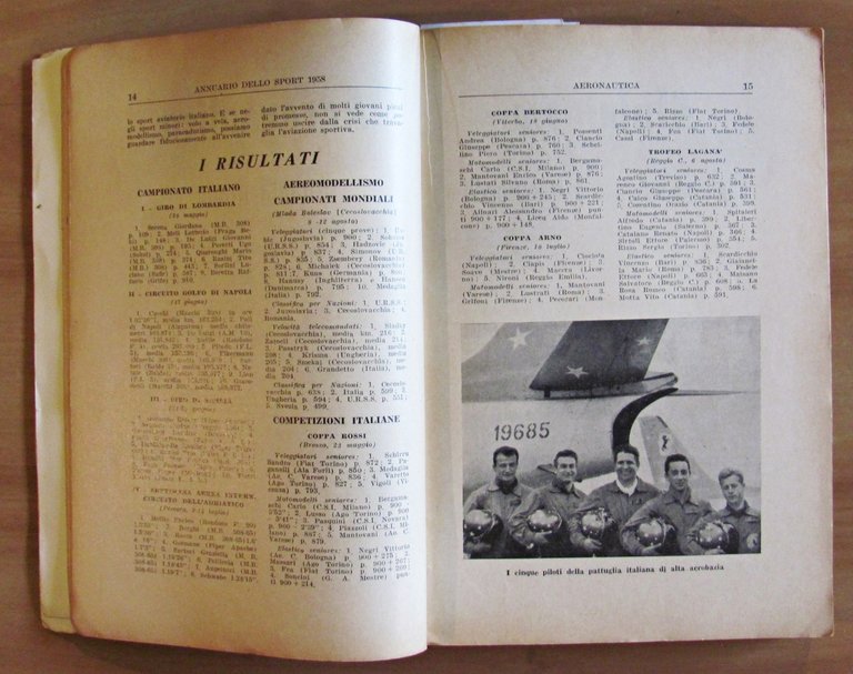 ANNUARIO DELLO SPORT 1958 - Primati - Risultati - Commenti …