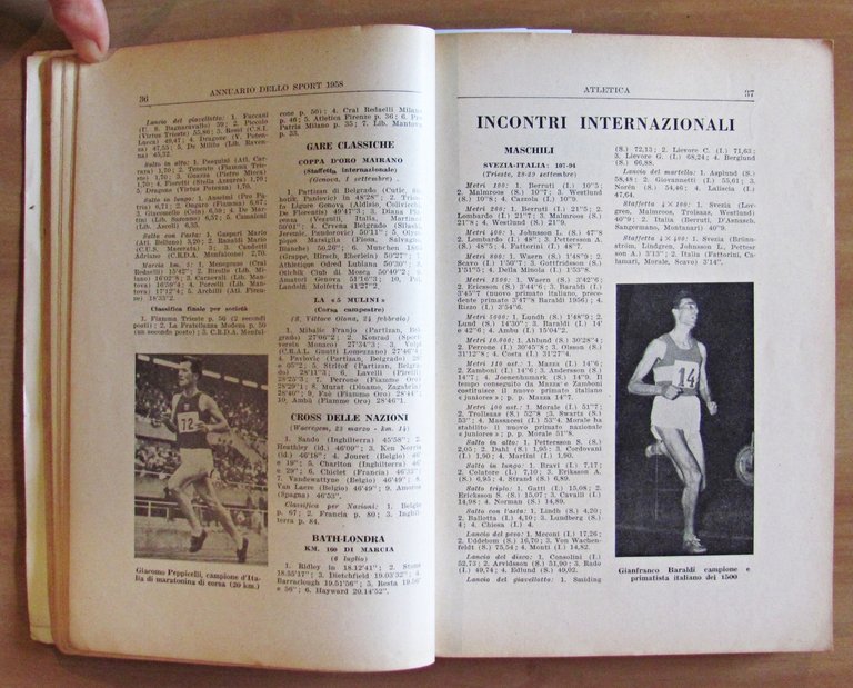 ANNUARIO DELLO SPORT 1958 - Primati - Risultati - Commenti …