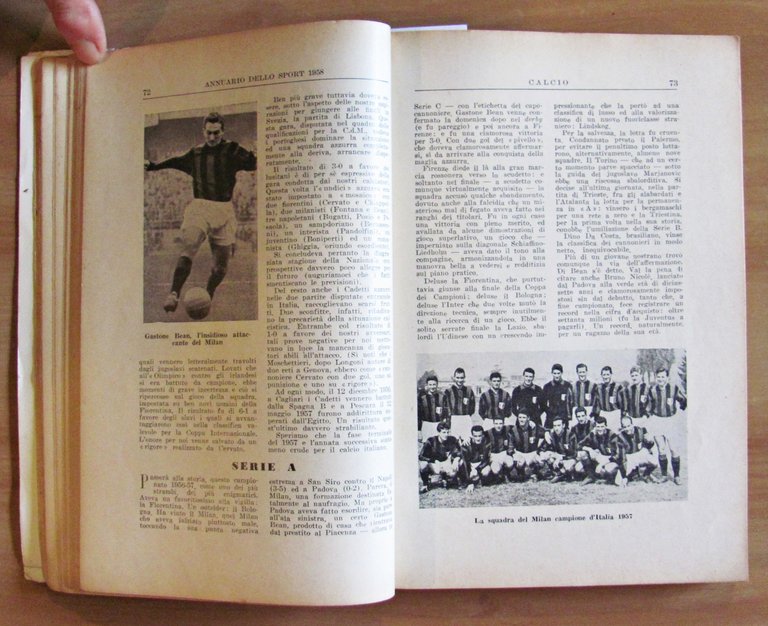 ANNUARIO DELLO SPORT 1958 - Primati - Risultati - Commenti …