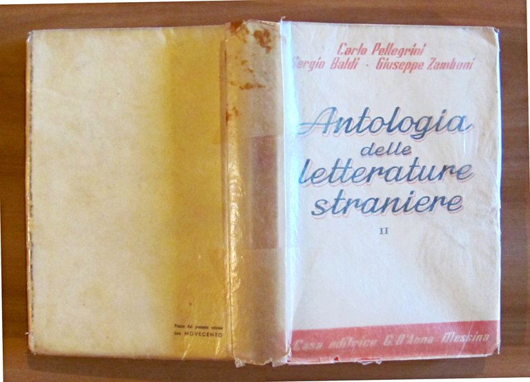 ANTOLOGIA DELLE LETTERATURE STRANIERE VOL. II