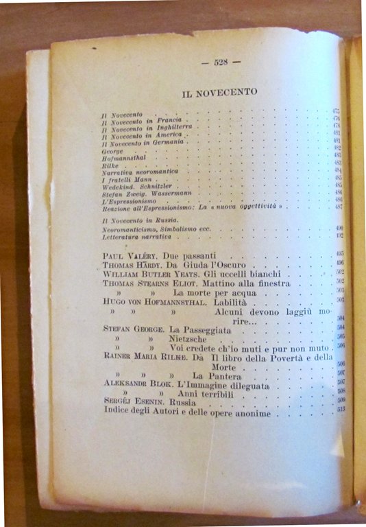 ANTOLOGIA DELLE LETTERATURE STRANIERE VOL. II