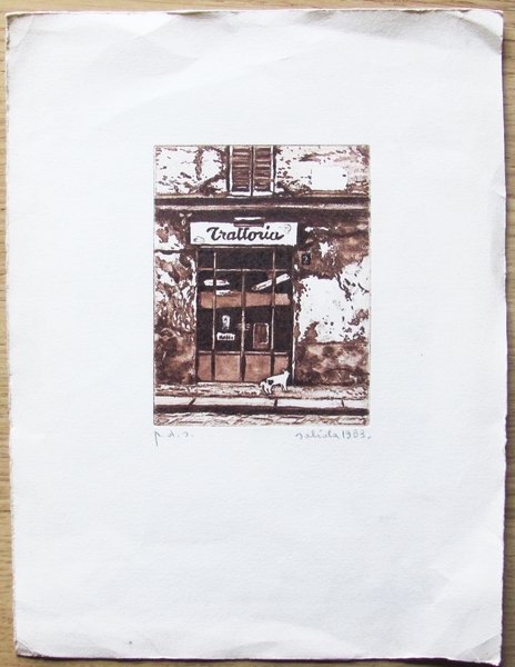 ANTONIO SALIOLA Lotto Misto di 2 LITOGRAFIE ORIGINALI e 3 …