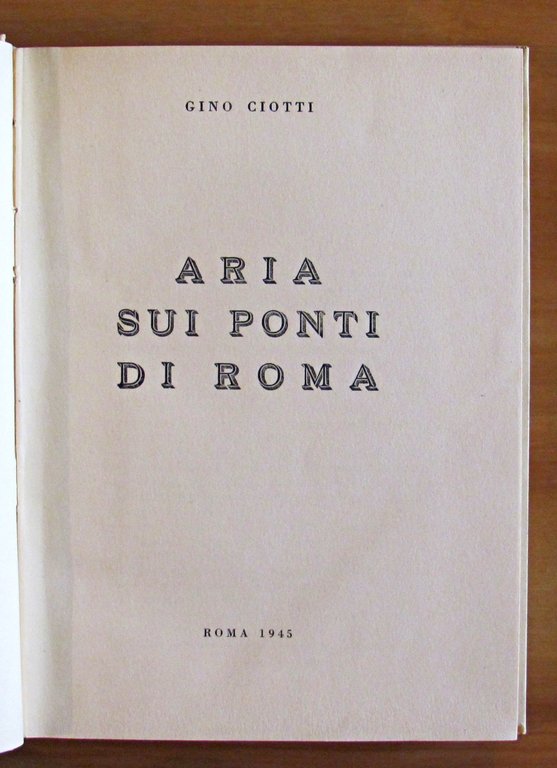 ARIA SUI PONTI DI ROMA