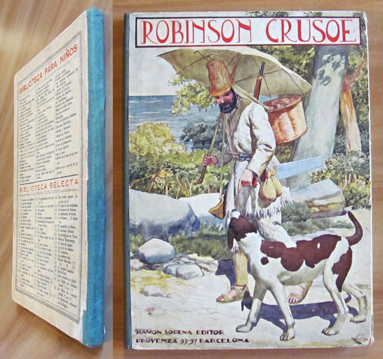 AVENTURAS DE ROBINSON CRUSOE - Collana Biblioteca Para Ninos, 1924